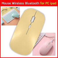 เมาส์ไร้สาย Wireless Mouse 2.4GHz เสียงปุ่มเงียบ ชาร์จเงียบ พกพาสะดวก มีแบตในตัว