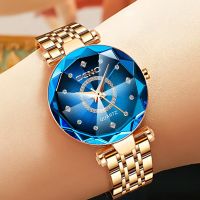 Seno Ocean Star Steel Band Womens Watch Fashion Crystal Ladies Quartz Relogio Feminino Female Montre Reloj Mujer Zegarek Damski