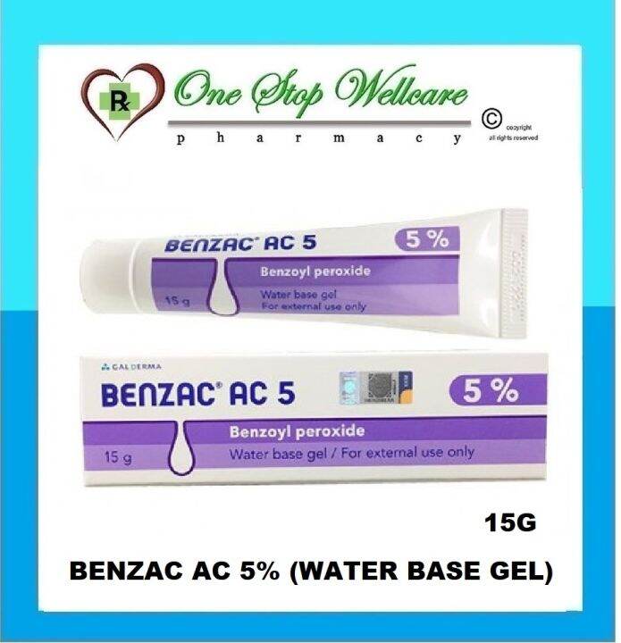 BENZAC AC 5 (WATER BASE GEL) 15G (EXP06/2024) Lazada