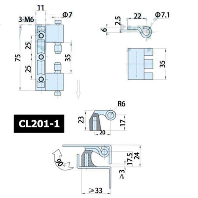 cc-box-hinge-switch-control-distribution-cabinet-welding-type-detachable-network-case-instrument-fitting