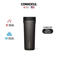 CORKCICLE แก้วสแตนเลสสูญญากาศ 3 ชั้น กักเก็บความเย็นได้นานถึง 18 ชม. เก็บความร้อนได้ 5 ชม. 500ML (17OZ) รุ่น COMMUTER CUP CERAMIC SLATE