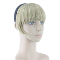 Soowee 8 Colors Hair Bangs with Clip Blonde Black Synthetic Hairpieces High Temperature Fiber Hair Fringe