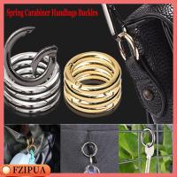 FZIPUA 1/2/5pcs 19 มม. ตะขอโลหะผสมสังกะสี ประตูชุบ หัวเข็มขัดโอริงสปริง Carabiner Purses Handbags กระเป๋าเข็มขัดหัวเข็มขัด คลิปหนีบสแน็ป