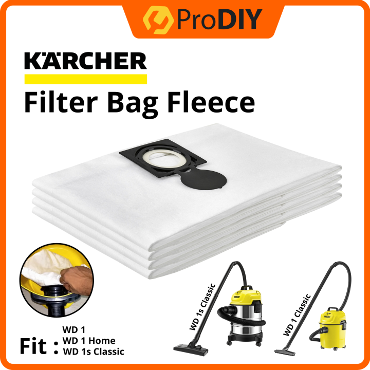 KARCHER 28633260 Filter Bag For WD1 Vacuum Filter Paper Bag Replacement