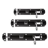 【LZ】►  1pc Door Bolts 4/5/6/8 Inch Long Lacquered Door Latch Sliding Lock Barrel Bolt Latch Hardware Hasp Staple Gate Safety Lock Black