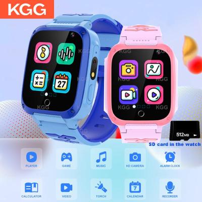 ZZOOI Kids Game Smartwatch Music Player Watch Sports Pedometer Health Tracker with Torch Math Game Stopwatch Timer Clock Kids Gifts