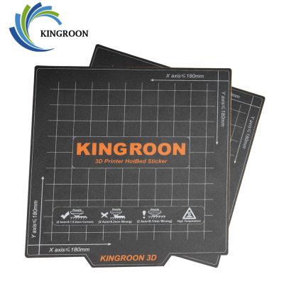 KINGROON เครื่องพิมพ์3D 180X180 235X235mm แม่เหล็กมีความยืดหยุ่นแผ่นสร้างแม่เหล็กอ่อน A + B ผ้าปูที่นอนด้วยความร้อนสำหรับ KP3S KP5L Ender 3