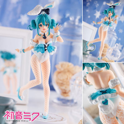 Figure ฟิกเกอร์ จากการ์ตูนเรื่อง Vocaloid Project Diva โวคาลอยด์ โปรเจกต์ดีวา Hatsune Miku ฮัตสึเนะ มิกุ White Rabbit Pearl ชุดกระต่าย Ver Anime ของสะสมหายาก อนิเมะ การ์ตูน มังงะ คอลเลกชัน ของขวัญ Gift จากการ์ตูนดังญี่ปุ่น New Collection Model โมเดล