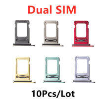 10 PcsLot Dual โลหะพลาสติกนาโนซิมการ์ด Dulang Slot Pegang untuk XR 11 12 13 Pro Max ซิมการ์ดอะแดปเตอร์ Benggantian