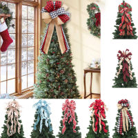 Large Bow Decoration Topper Decoration Christmas Tree Topper Bowknot Ornament Holiday Party Decoration