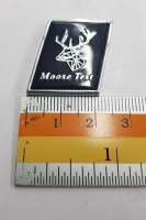 Logo Moose Text ดำ ของรถ Volvo  งานอลูมิเนียม พร้อมกาวติด 4*4 cm