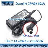 ▫♈2023ใหม่... CHICONY CPA09-002A 19V 2.1A อะแดปเตอร์ AC สำหรับ Clevo W952AU N240BU W950JU N750BU N750WU แหล่งจ่ายไฟแล็ปท็อป