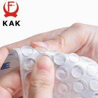 KAK 30-80 Grain Silicon Door Stops Pad Transparent Rubber Kitchen Cabinet Catches Self-Adhesive Damper Buffer Furniture Hardware Decorative Door Stops