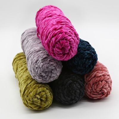 100g 110M Chenille Yarn for Knitting Velvet Texturized Knitted Crochet Chenille Wool Soft Warm Line Threads To Knit Needlework