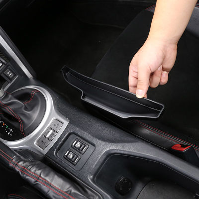 สำหรับโตโยต้า86 GT 2012-20 ABS สีดำรถเกียร์จัดเก็บควบคุมกลางเกียร์กล่องเก็บสำหรับ Subaru BRZ ZC6 2012-20อุปกรณ์เสริมในรถยนต์