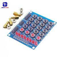 diymore 4x4 Matrix Keyboard Button With Marquee for Arduino Electronic Blocks Smart Car with 8 LED 4 Buttons