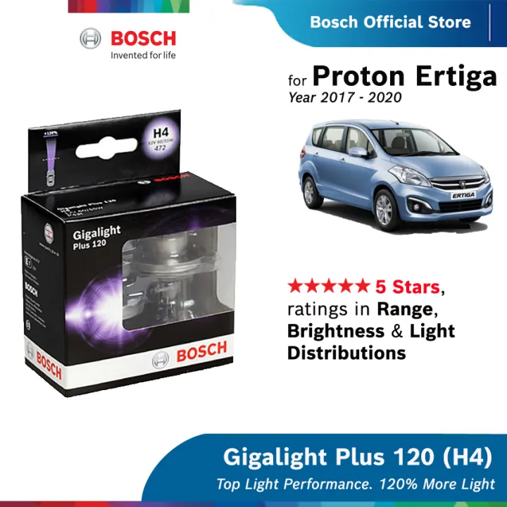 Bosch Gigalight Plus 120 H4 Headlight Bulb for Proton Ertiga Lazada