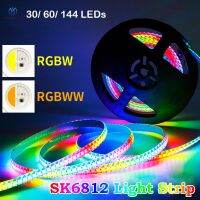 SMD5050 Ws2812 DC5V 1เมตร RGBW RGBNW RGBWW RGBWW 4 In 1โปรแกรมอัจฉริยะแยกที่อยู่ได้มีความยืดหยุ่นไฟ Led พิกเซลเชือกยาวของตกแต่งเทปติดหลอดไฟ