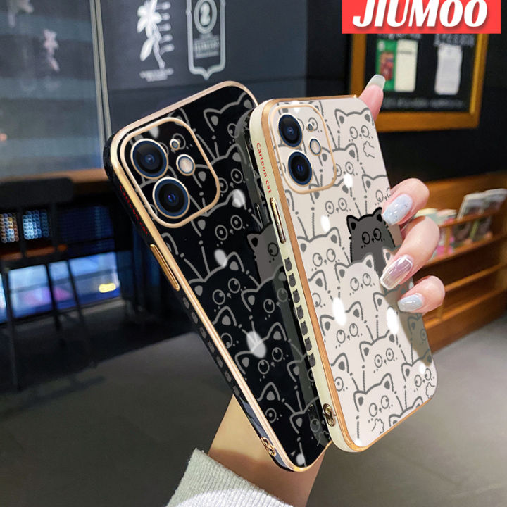 เคส-jiumoo-สำหรับ-xiaomi-redmi-10a-10c-9a-9at-กีฬา9i-แฟชั่นลายการ์ตูนแมวน่ารักใหม่ขอบสี่เหลี่ยมด้านข้างเป็นซิลิโคนกันกระแทกฝาปิดเลนส์เต็มรูปแบบเคสป้องกันกล้อง