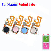 สำหรับ Xiaomi Redmi 6 6A กลับปุ่มโฮมสแกนลายนิ้วมือเซนเซอร์กลับสายเคเบิ้ลหลักชิ้นส่วนซ่อมบัตรประชาชนแบบสัมผัสสำหรับโทรศัพท์
