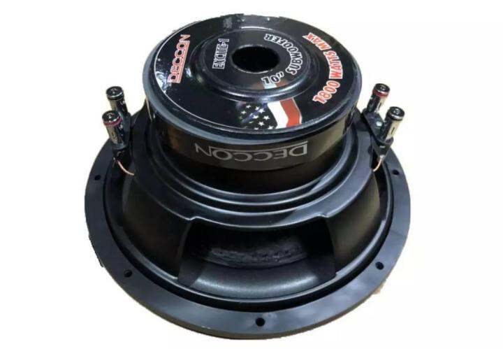 ดอกลำโพงรถยนต์ซัฟวูฟเฟอร์-10-นิ้ว-วอยซ์คู่-4-4-ohm-1800-car-subwoofer1800-วัตต์-รุ่น-deccon-แพ็ค-4-ดอก