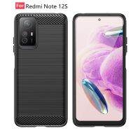 เคสโทรศัพท์สำหรับ Xiaomi Redmi Note 12S 4G TPU ดีไซน์ลากเส้นคาร์บอนไฟเบอร์คาร์บอนฝาครอบด้านหลังกันกระแทกรวมทุกอย่างเคสระบายความร้อนบางเฉียบ RedmiNote12S 4G เคสซิลิโคนนิ่ม