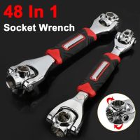 48-in-1 Tiger Wrench Hand Tools Socket Works With Spline Bolts Torx 360 Degree 6-Point Universial Furniture Spanner Car Repair