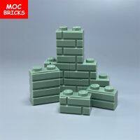 MOC Bricks Sand Green Brick 1X2 1X3 1X4 Round Dish 6X6 Window 1X2x3 DIY Architecture Assembled Building Blocks Kids Gifts