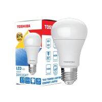 ?BigSale! [ซื้อครบ 4 หลอด ฟรี 1 TOSHIBA หลอดกลม หลอด Led TOSHIBAA60 G7 15000Hr 13 วัตต์ Daylight E27  1 ปี Very Hot