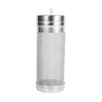 300 Micron Stainless Steel Homemade Brew Beer Hop Mesh Filter Strainer with Hook Beer Brewing Hop Spider Mesh Filter Strainer