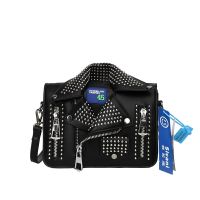 แจ็คเก็ตแฟชั่นกระเป๋าสะพายไหล่สำหรับผู้หญิง Hip Hop Studded Crossbody กระเป๋าใหม่กระเป๋าถือและกระเป๋าเงิน Luxury Square กระเป๋า Satchel