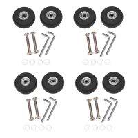 8 Sets of Luggage Suitcase Replacement Wheels Axles Deluxe Repair Tool OD 50mm