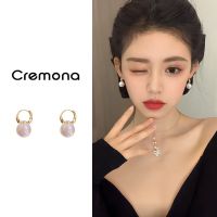 Vivienne Westwood Unique temperament pearl earrings for women light luxury high-end and touching mermaid earrings French retro niche ear buckle earrings