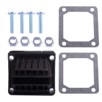 Carbon Fiber Motor Intake Manifold Reed Valve with Spacer Gasket Screw Fit For YFZ350 BANSHEE 350 RZ350 RD250 RD RD400 RD350