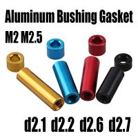 10 Buah D2.1 D2.2 D2.6 D2.7 Gasket Bushing Aluminium M2 M2.5 Bulat Berongga Tanpa Benang Standoff Spacer Lengan Pencuci Datar untuk Bagian RC