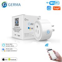 △ GERMA US WIFI 10A Sokcet Oulet Plug Adapter Tuya Smart life app wireless remote control Aleax Timer Multi-function Smart Socket