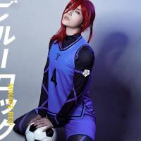 ชุดจั๊มสูท คอสเพลย์ อนิเมะ Blue Lock Isagi Yoichi Team V Sportswear Isagi Yoichi สําหรับผู้ชาย828