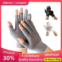 1 Anti-Slip 3 Fingers Cut Fishing Gloves Breathable Half Outdoor Angling Accessories