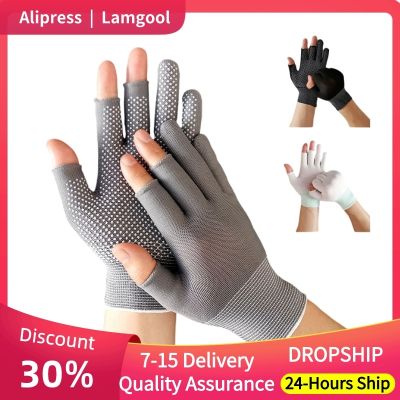 【hot】♧✈  1 Anti-Slip 3 Fingers Cut Fishing Gloves Breathable Half Outdoor Angling Accessories