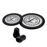 Medical Littmann Stethoscope Spare Parts Replacement Accessories Tunable Diaphragm &amp; Rim Assembly Kit 40016 Black