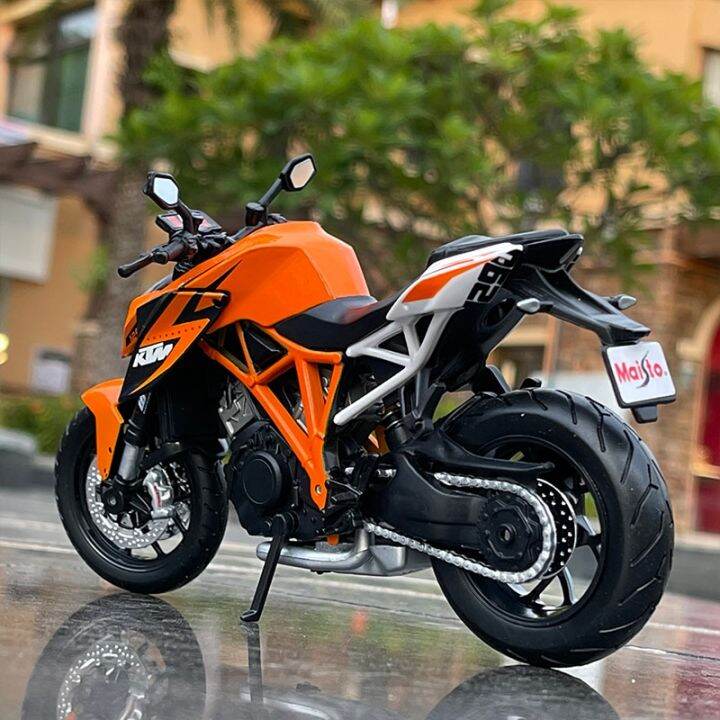 maisto-1-12-ktm-1290-super-duke-r-โมเดลมอเตอร์ไซค์อัลลอยการจำลองการหล่อโลหะรถจักรยานยนต์ของเล่นของขวัญสำหรับเด็กการรวบรวมโมเดล