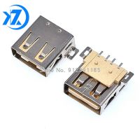 10PCS USB Type A Standard Port Female Solder Jacks Connector PCB Socket USB A type SMT 4Pin