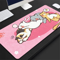 Kawaii Oversized Mouse Pad Keyboard Laptop Desk Pad Rubber Wrist Non-slip Desk Mat Desktop Organizer Computer Accessories