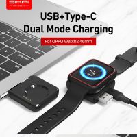 ﹉☇ USB Charger For OPPO Watch3 Smart Watch 42mm 46mm Fast Charging Pad For Laptop Wireless Dock Station Type-C Charger Accessories