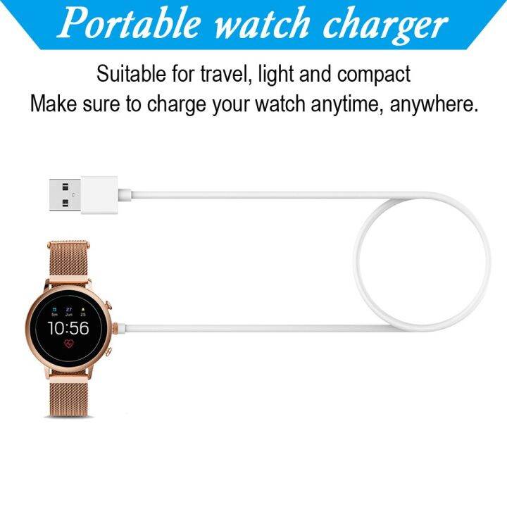 For Fossil Gen 4/5/6 Gen5 USB Magnetic Charger Cable Charging Dock For  Michael Kors Emporio Armani/Skagen Falster 2 Smart Watch | Lazada