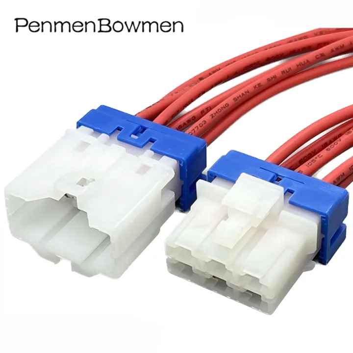 6 Pin AMP Car Blower Speed Control Resistor Plug Wiring Harness