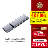 [ราคาพิเศษ 1990 บ.] Hagibis Type-c Mac Pro Docking Station MC2S / MC2L อะแดปเตอร์ฮับ HDMI , USB-C , LAN , SD/TF -1Y