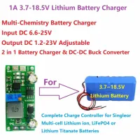 โมดูลชาร์จแบตเตอรี่1A 3.7V-18.5V สำหรับโทรศัพท์มือถือแบตเตอรี่ลิเธียมไททานเธี Lifepo4