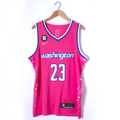 Top-quality Hot Sale Mens 2022-23 Mens Washington Wizards Bradley Beal City Edition Swingman Jersey - Pink
