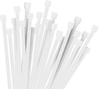 100Pcs Self-Locking Plastic Nylon Cable Tie Fastening Ring Industrial Fasteners for Home Office Garage Bedroom Workshop Garden Cable Management